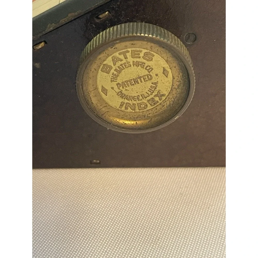 Antique Bates Use Index NJ Alphabet Office Index‎ Early 1900s Industrial BinA